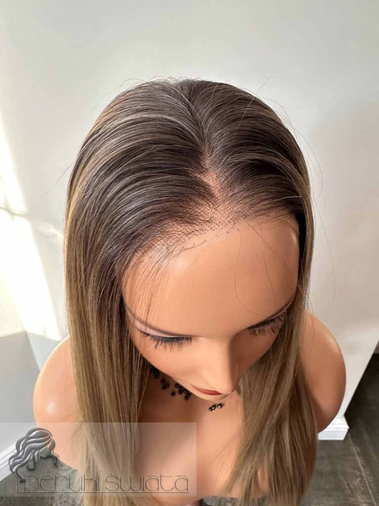 włosy długie proste słowiański blond