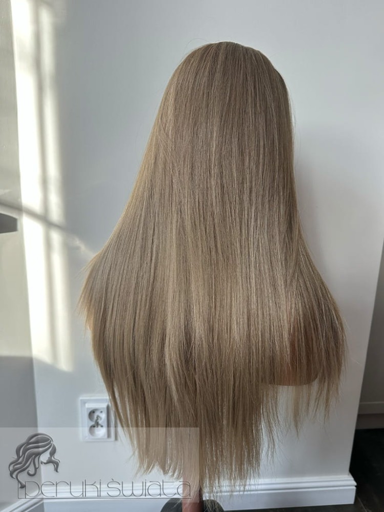 włosy długie proste słowiański blond
