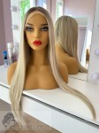 Peruka syntetyczna Sonia, kanekalon japoński, jasny chłodny blond z odrostem
