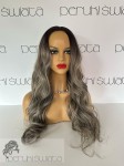 Peruka syntetyczna Serena, kanekalon termoplastyczny, loki, kolor: chłodny blond na odroście 