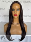 Peruka syntetyczna, model Isolde, kanekalon, full lace front, kolor: brąz