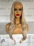 Peruka syntetyczna Odelia, premium, kanekalon termoplastyczny, czepek typu: full lace, kanekalon termoplastyczny, jasny blond jaśniejących ku końcom