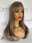 Peruka syntetyczna Adriel, kanekalon termoplastyczny, balayage: średni blond z jasnym blondem