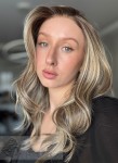Peruka syntetyczna Ilona, czepek typu: full lace, kanekalon termoplastyczny, balayage: ciepłe blondy