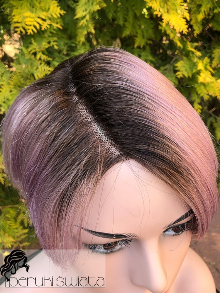 bob peruka naturalna włosy proste