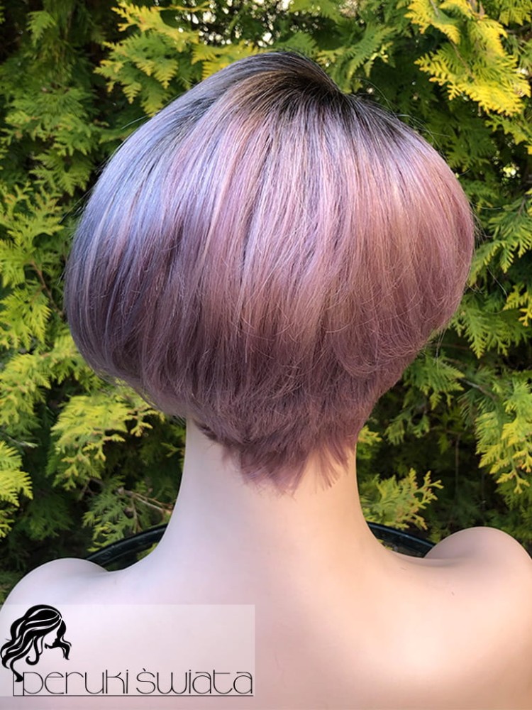 bob peruka naturalna włosy proste